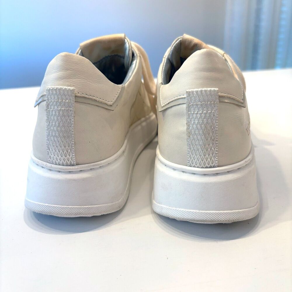 MIZ MOOZ Women's Ivory Leather Lace-Up Waffle Sneakers Shoes EU Size‎ 41 US 9.5 - Picture 8 of 10